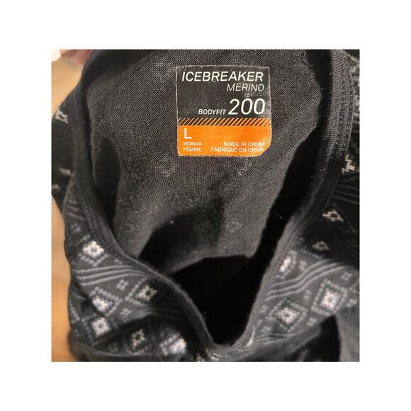 Women Icebreaker Oasis Align Ladies Long Sleeve Top Large Base Layer Merino Wool - Picture 4 of 4